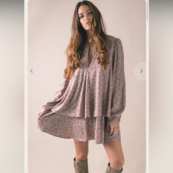 Free People Beck Tiered Boho Dress Size Small - Picture 1 of 8